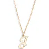 Set & Stones Gianna Initial Pendant Necklace In Gold/j