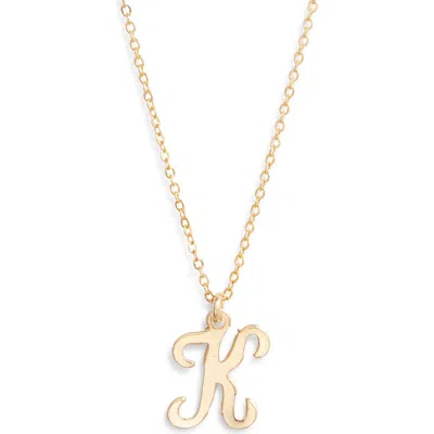 Set & Stones Gianna Initial Pendant Necklace In Gold/k