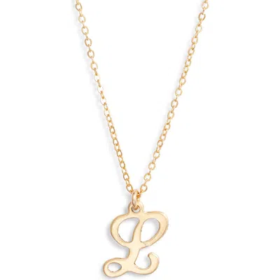 Set & Stones Gianna Initial Pendant Necklace In Gold/l