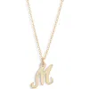 Set & Stones Gianna Initial Pendant Necklace In Gold/m