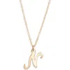 Set & Stones Gianna Initial Pendant Necklace In Gold/n
