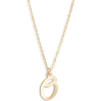 Set & Stones Gianna Initial Pendant Necklace In Gold/o