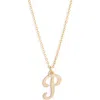 Set & Stones Gianna Initial Pendant Necklace In Gold/p