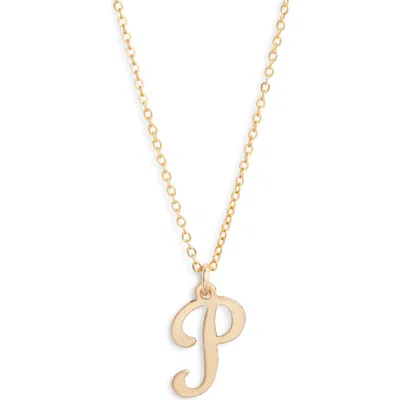 Set & Stones Gianna Initial Pendant Necklace In Gold/p