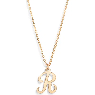 Set & Stones Gianna Initial Pendant Necklace In Gold/r