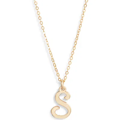 Set & Stones Gianna Initial Pendant Necklace In Gold/s