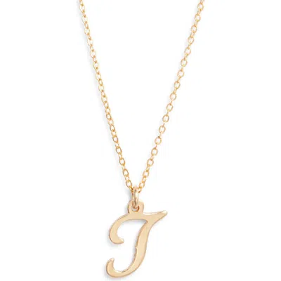 Set & Stones Gianna Initial Pendant Necklace In Gold/t