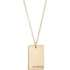 Set & Stones Goldie Engravable Pendant Necklace