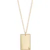 Set & Stones Goldie Initial Tag Pendant Necklace