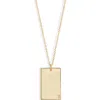 Set & Stones Goldie Initial Tag Pendant Necklace