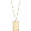 Set & Stones Goldie Initial Tag Pendant Necklace