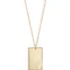 Set & Stones Goldie Initial Tag Pendant Necklace