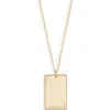 Set & Stones Goldie Initial Tag Pendant Necklace