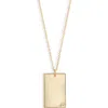 Set & Stones Goldie Initial Tag Pendant Necklace