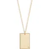 Set & Stones Goldie Initial Tag Pendant Necklace