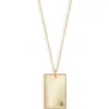 Set & Stones Goldie Initial Tag Pendant Necklace