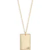 Set & Stones Goldie Initial Tag Pendant Necklace