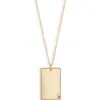 Set & Stones Goldie Initial Tag Pendant Necklace