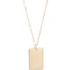 Set & Stones Goldie Initial Tag Pendant Necklace