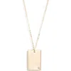 Set & Stones Goldie Initial Tag Pendant Necklace