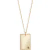 Set & Stones Goldie Initial Tag Pendant Necklace In Gold/e
