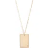 Set & Stones Goldie Initial Tag Pendant Necklace In Gold/i