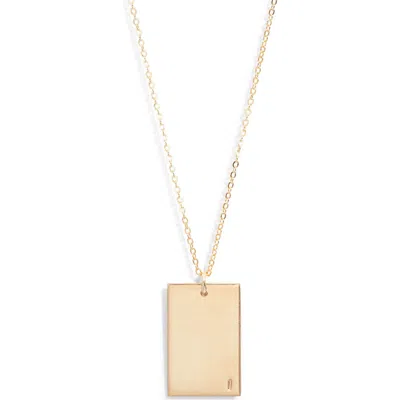 Set & Stones Goldie Initial Tag Pendant Necklace In Gold/i