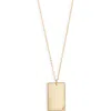 Set & Stones Goldie Initial Tag Pendant Necklace In Gold/j