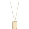 Set & Stones Goldie Initial Tag Pendant Necklace In Gold/l