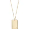 Set & Stones Goldie Initial Tag Pendant Necklace In Gold/p