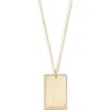 Set & Stones Goldie Initial Tag Pendant Necklace In Gold/r