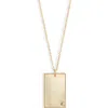 Set & Stones Goldie Initial Tag Pendant Necklace In Gold/s