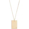 Set & Stones Goldie Initial Tag Pendant Necklace