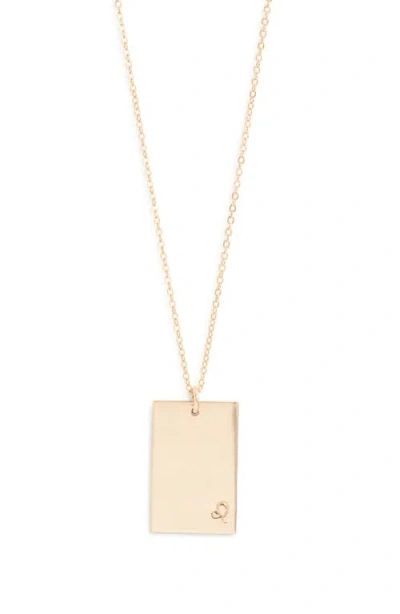 Set & Stones Goldie Zodiac Pendant Necklace In Gold/leo
