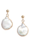 SET & STONES SET & STONES GRACIE FRESHWATER PEARL DROP EARRINGS