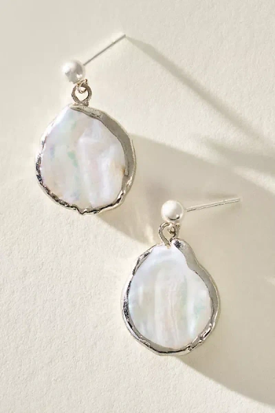 Set & Stones Gracie Freshwater Pearl Drop Earrings In Metallic