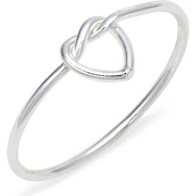 Set & Stones Heather Heart Ring In White