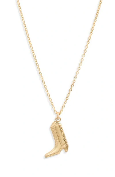 Set & Stones Houston Pendant Necklace In Gold