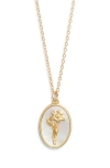 Set & Stones Katrina Birth Flower Pendant Necklace