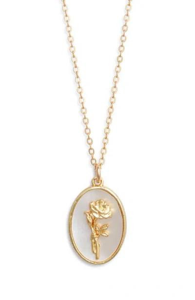Set & Stones Katrina Birth Flower Pendant Necklace In Multi