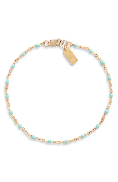 Set & Stones Kaz Bracelet In Gold/turquoise