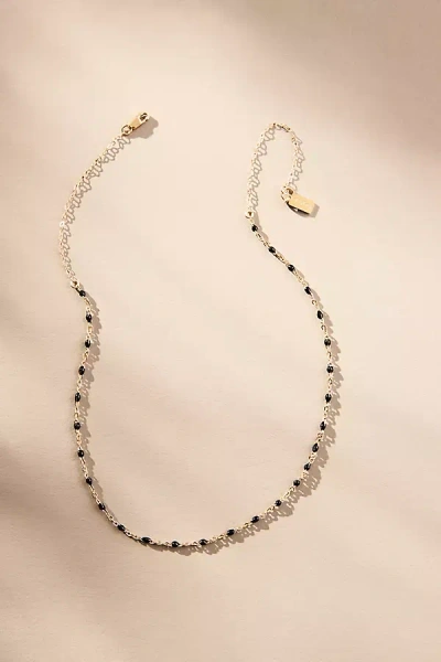 Set & Stones Kaz Beaded Necklace In Black