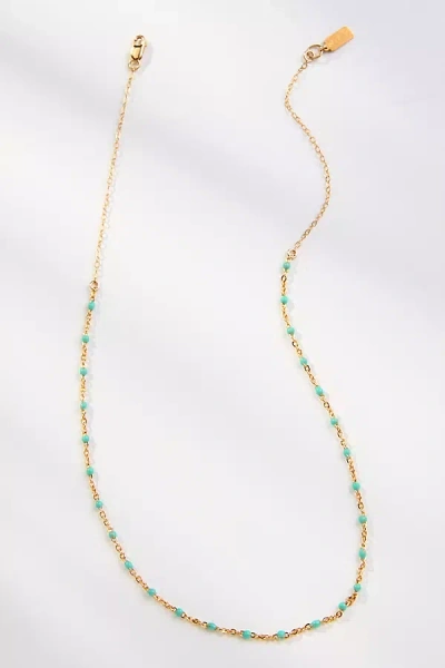 Set & Stones Kaz Beaded Necklace In Blue