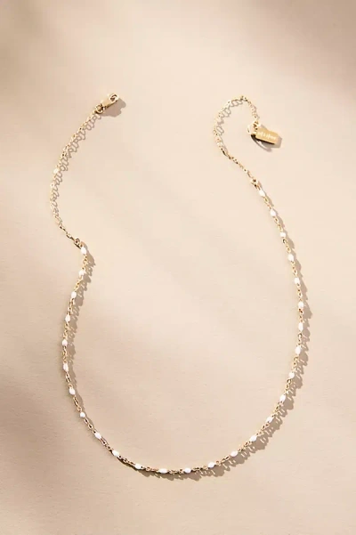 Set & Stones Kaz Beaded Necklace In White