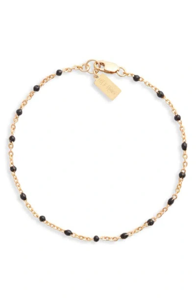 Set & Stones Kaz Bead Station Bracelet In Gold/ Black