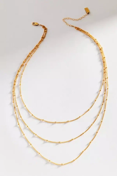 Set & Stones Kennedy Layered Necklace In Gold