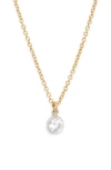 Set & Stones Kira Cubic Zirconia Pendant Necklace In Gold