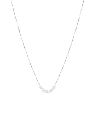 Set & Stones Landon Pearl Necklace In Gold