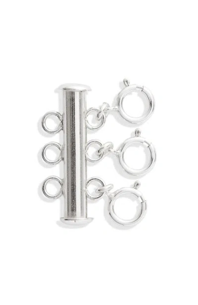 Set & Stones Layered Necklace Detangler In Metallic