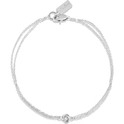 Set & Stones Lennan Love Knot Bracelet In Silver